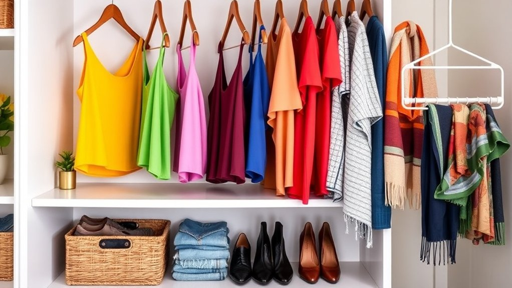 organize clothes for efficiency