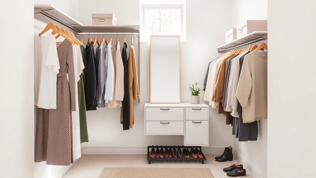 organize clothes maximize space