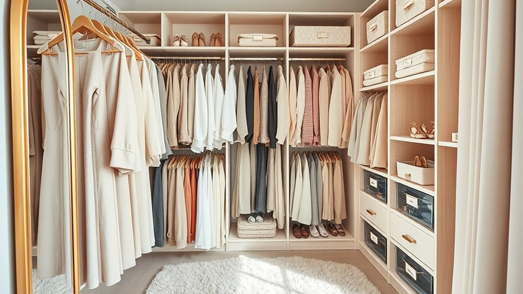organize clothing by category