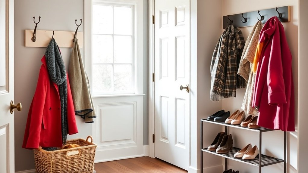 organize seasonal coat storage