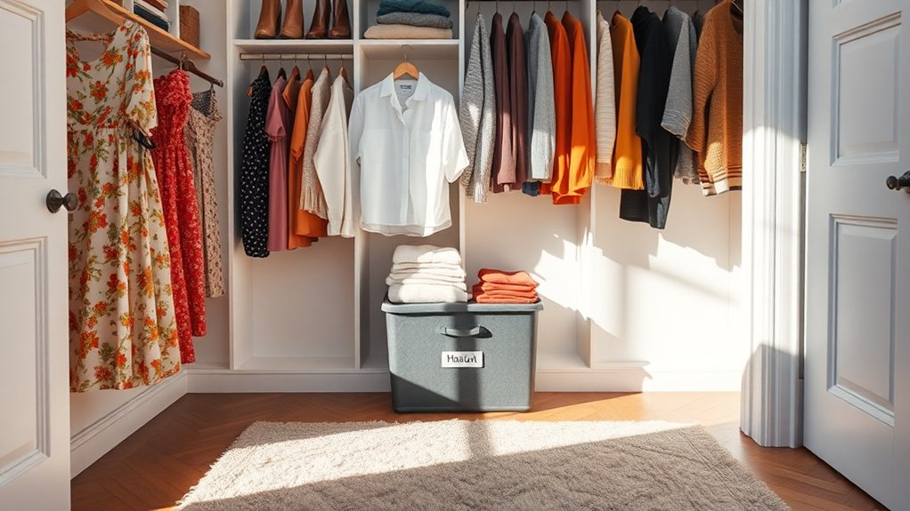 organize seasonal wardrobe efficiently