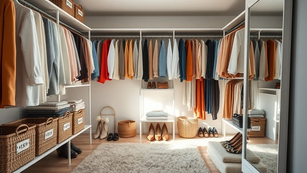 organize shoes and accessories