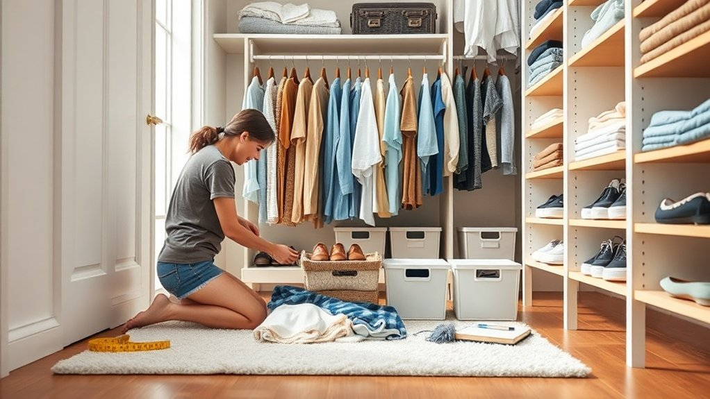 organize wardrobe before buying