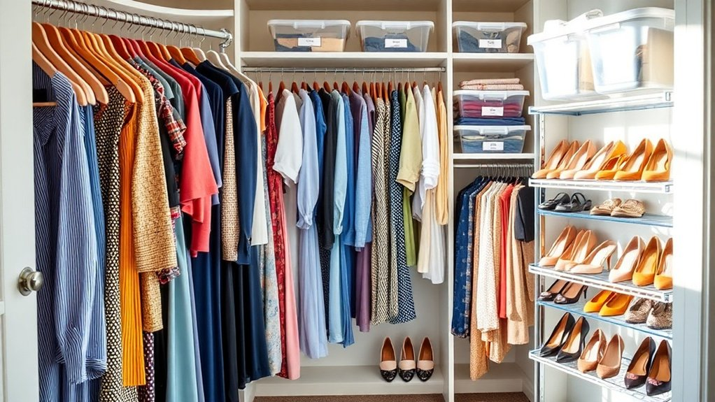 organize wardrobe for efficiency