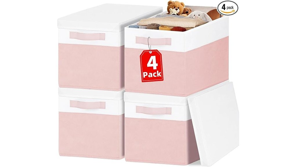 organize with lid bins