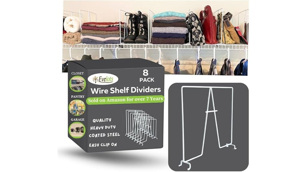 organize with shelf dividers