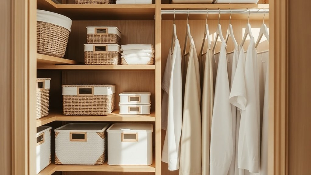 organize with stylish bins