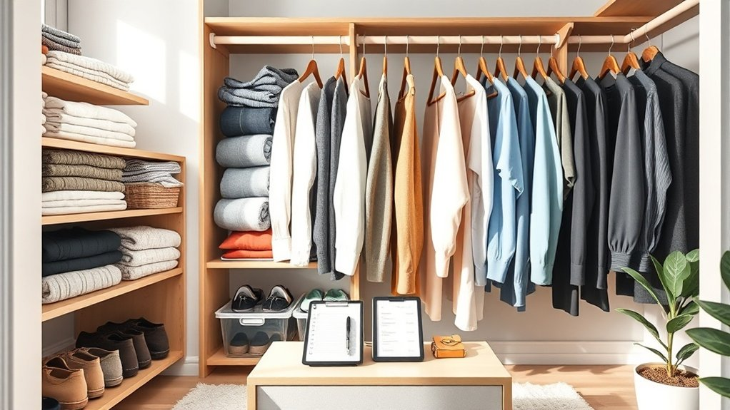 organize your closet inventory
