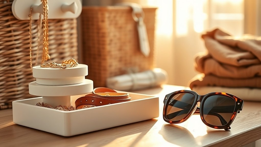 organized accessories for calm