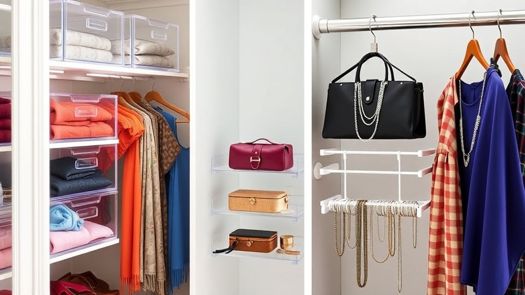 organized accessories for visibility