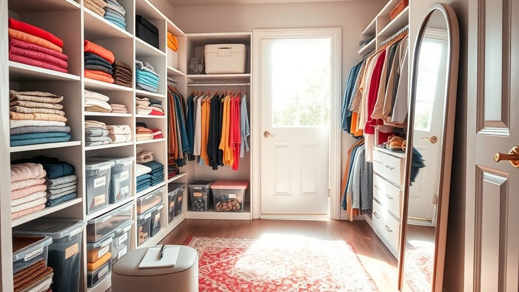 organized closet clear goals