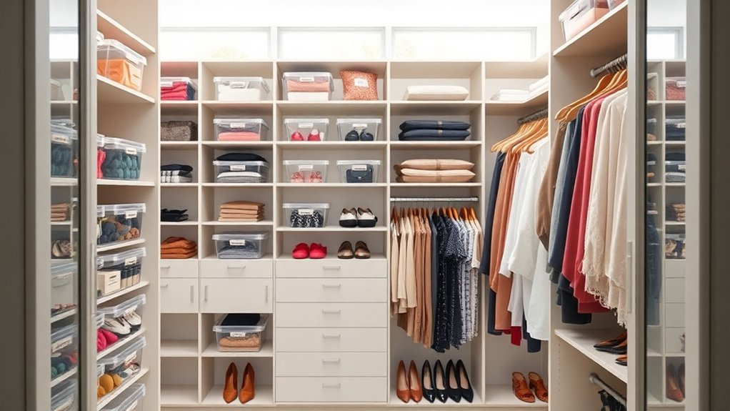 organized closet efficient routine