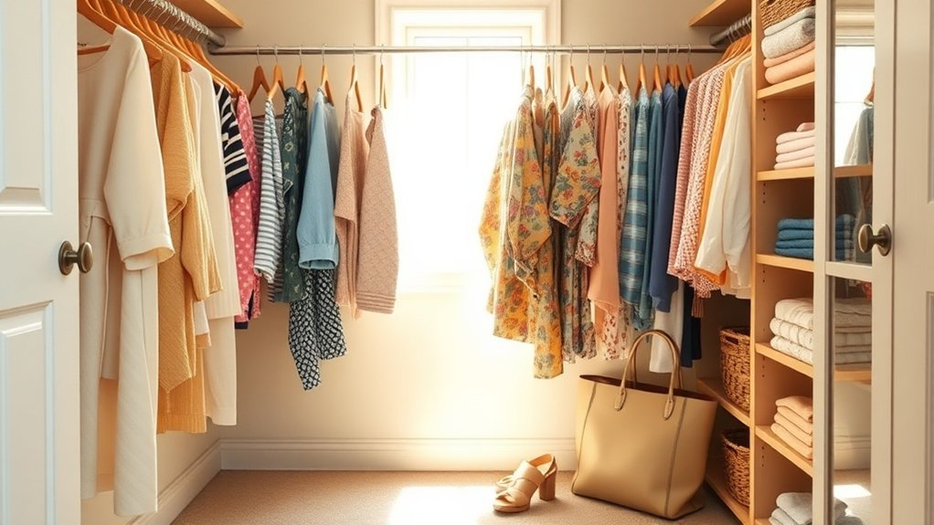organized closet for accessibility