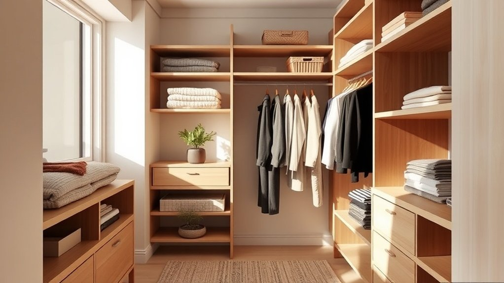 organized closet for efficiency