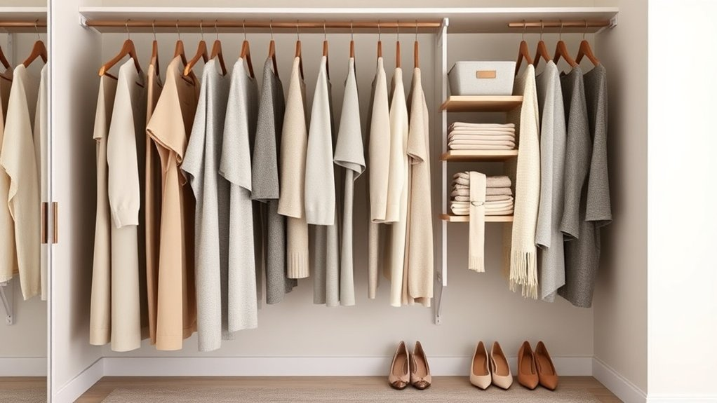 organized closet for efficiency