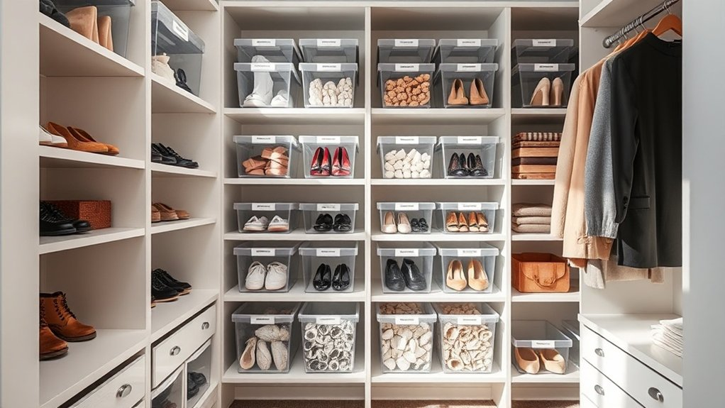 organized closet for efficiency