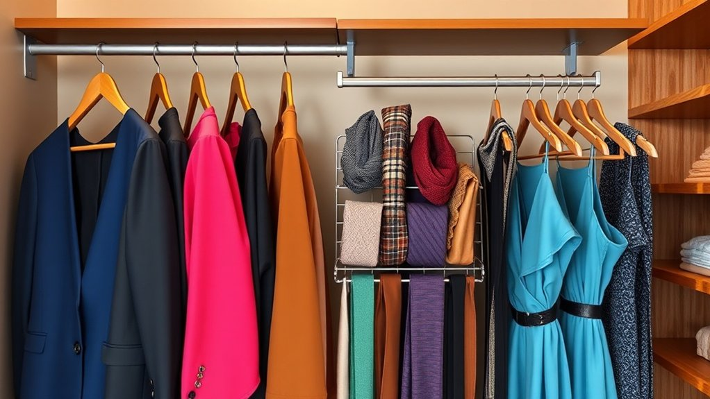 organized closet hanging solutions