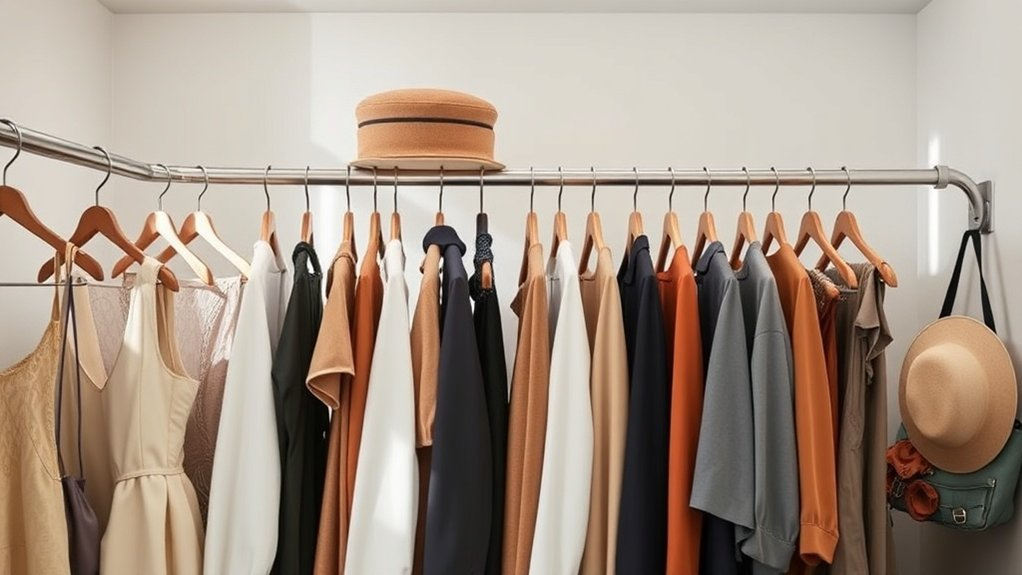 organized closet hanging systems