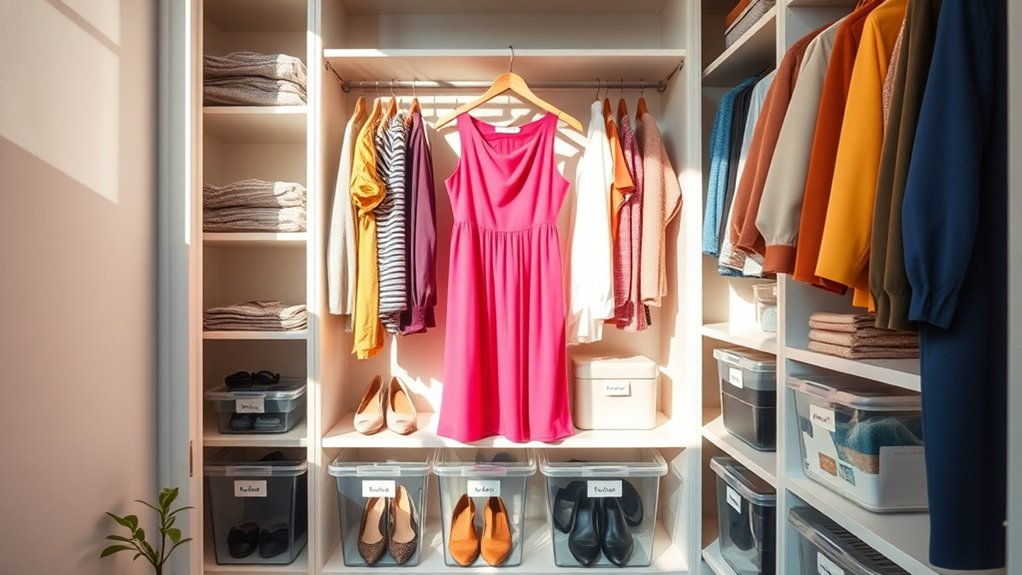 organized closet improved routine