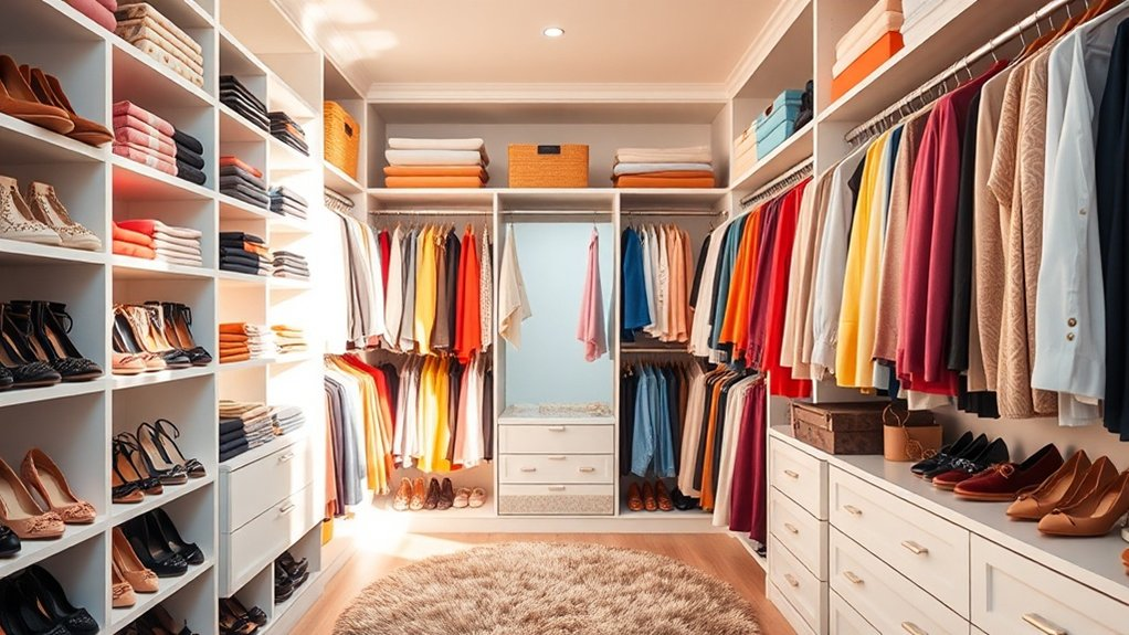 organized closet inspired living