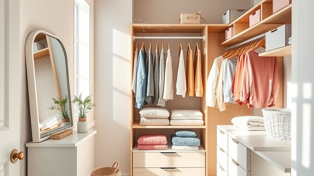 organized closet joyful routine