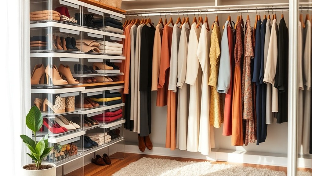 organized closet joyful space