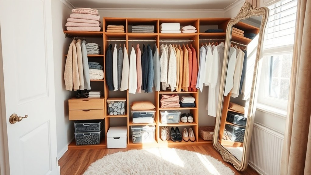 organized closet maintenance routine