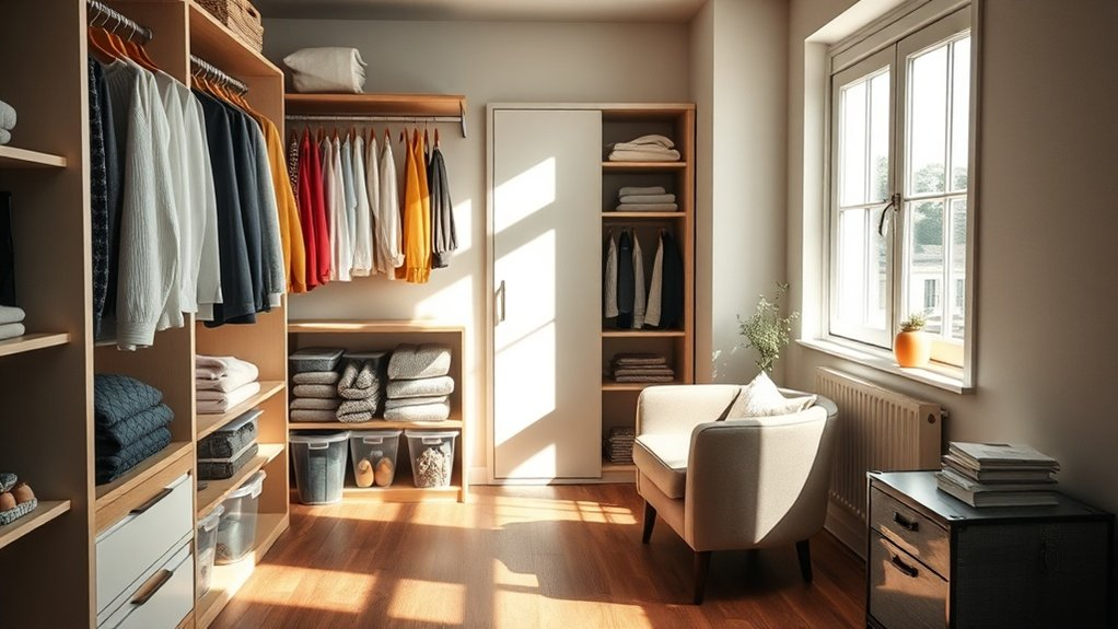 organized closet mindful shopping