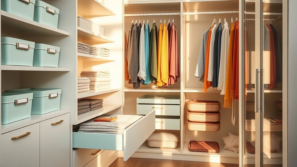 organized closet multifunctional solutions