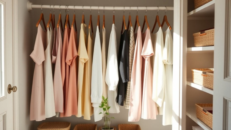 organized closet peaceful mind