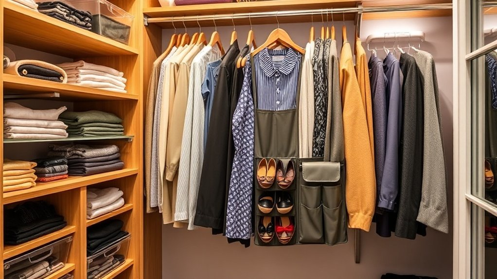 organized closet product selection