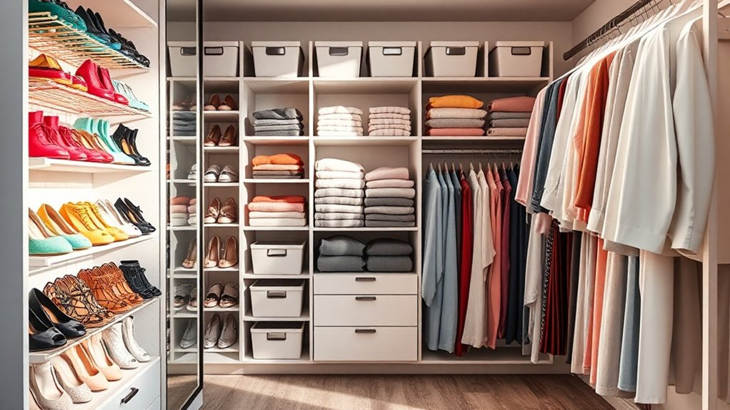 organized closet reduced stress