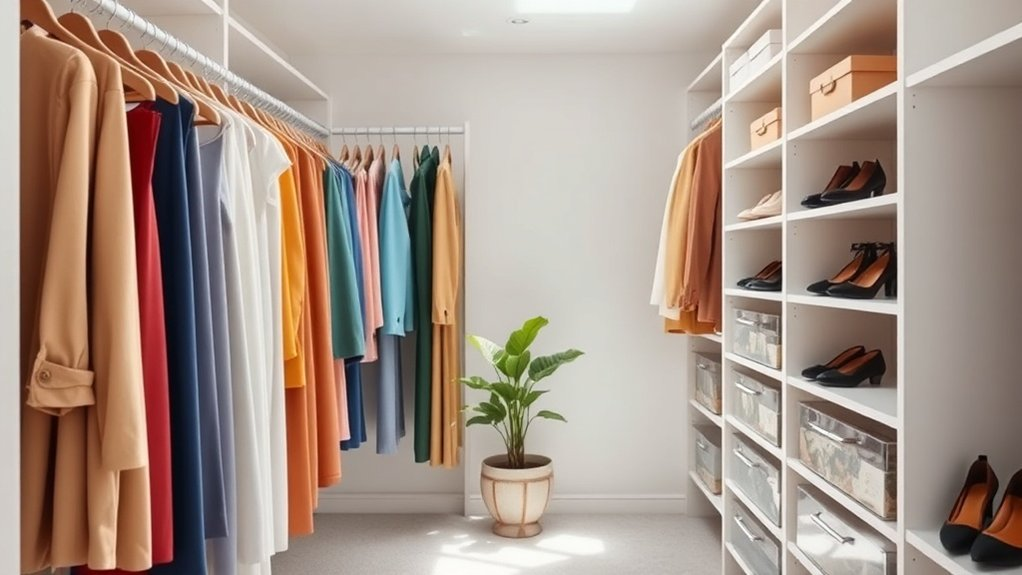 organized closet reduced stress