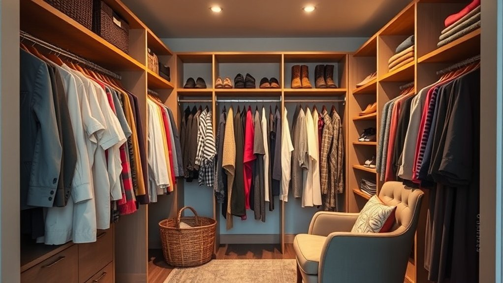 organized closet seasonal rotation