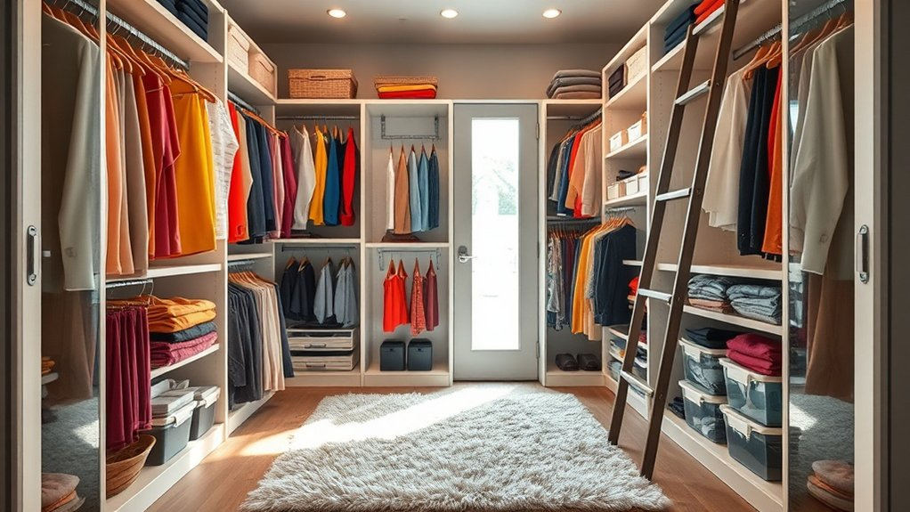 organized closet space assessment