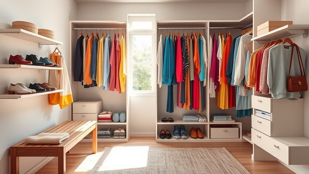 organized closet stress free mornings