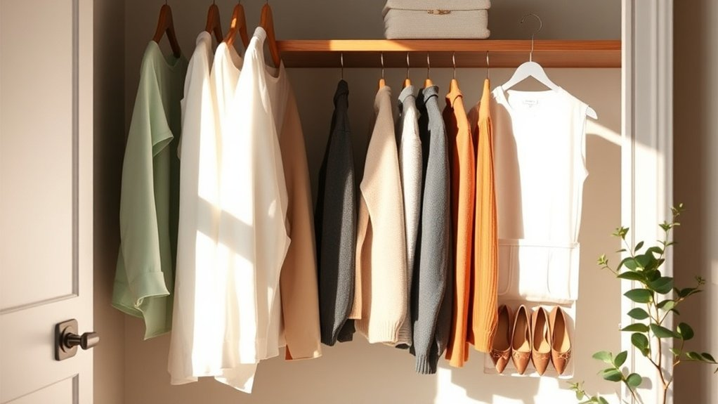 organized closet stylish living