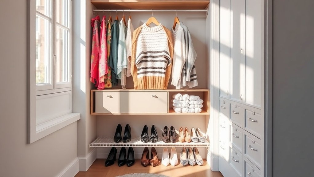 organized closet zone strategy