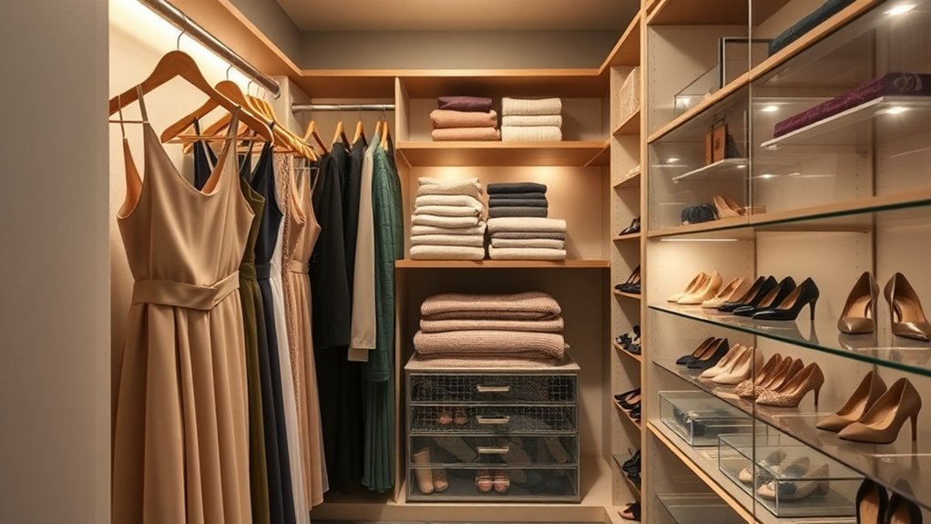 organized closet zone strategy