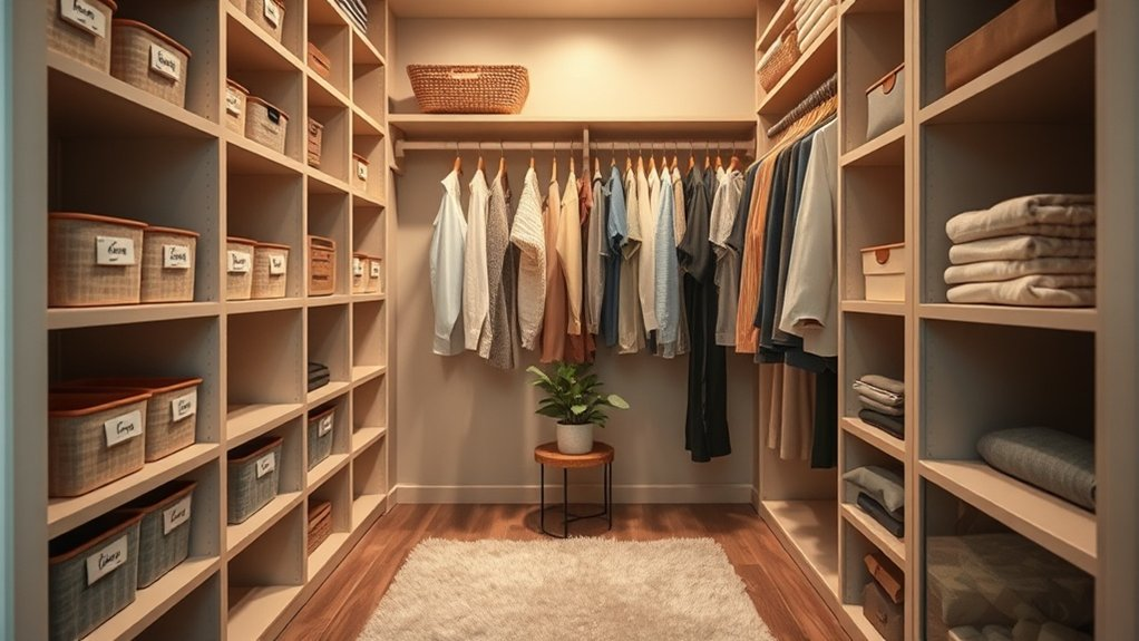 organized closet zones simplified