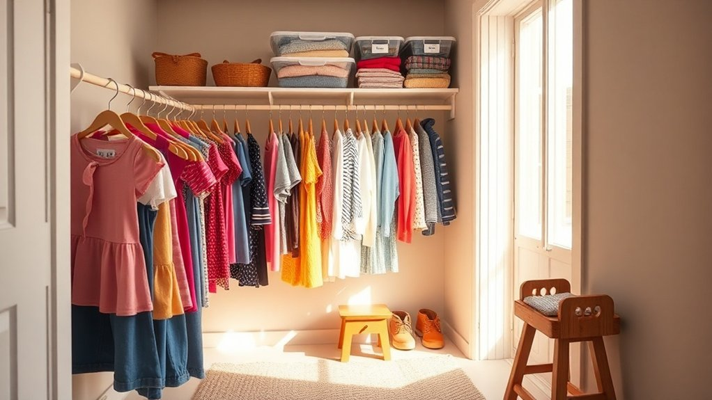 organized closet zones strategy