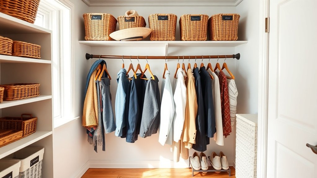 organized coat closet solutions