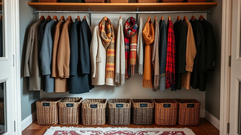 organized coat closet solutions