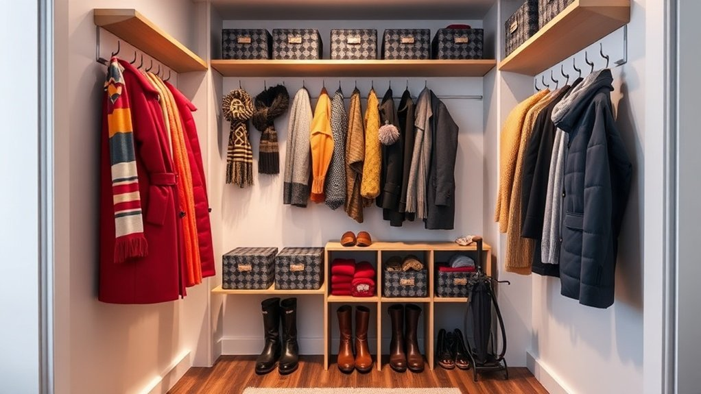 organized coat closet solutions