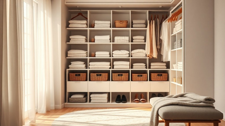 organized cozy bedroom solutions