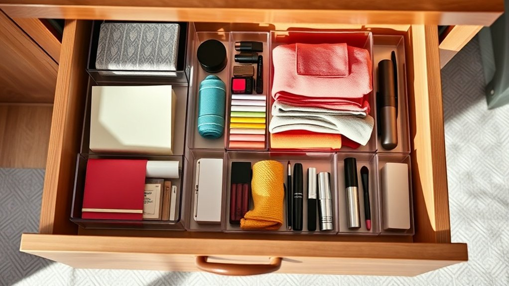 organized drawers efficient storage