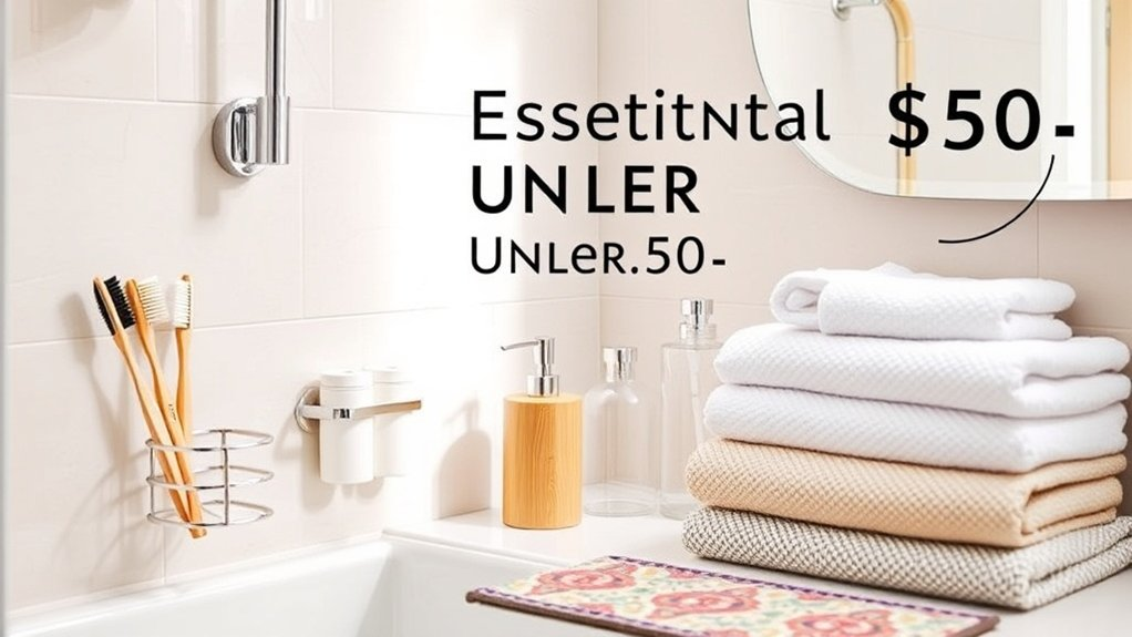 organized functional bathroom essentials