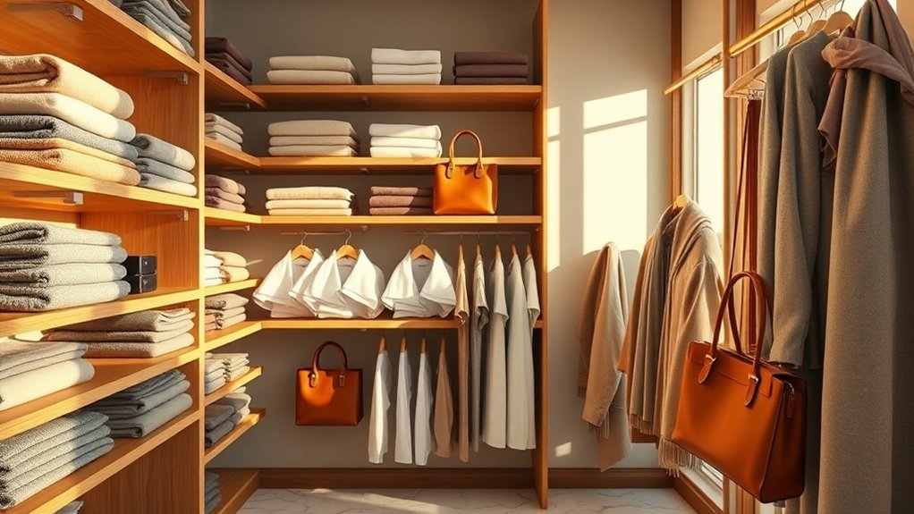 organized intentional closet design
