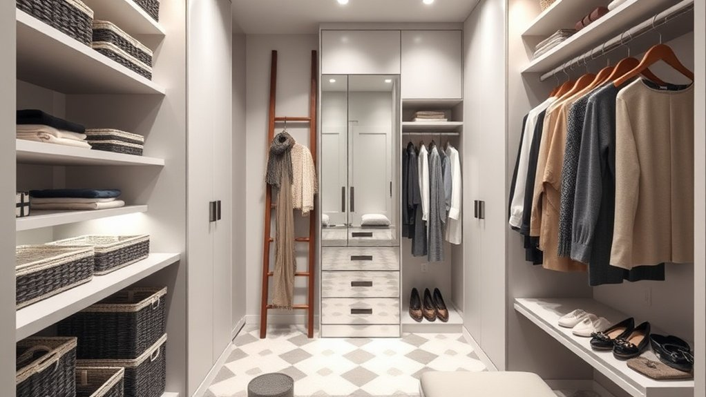 organized multi functional closet solutions