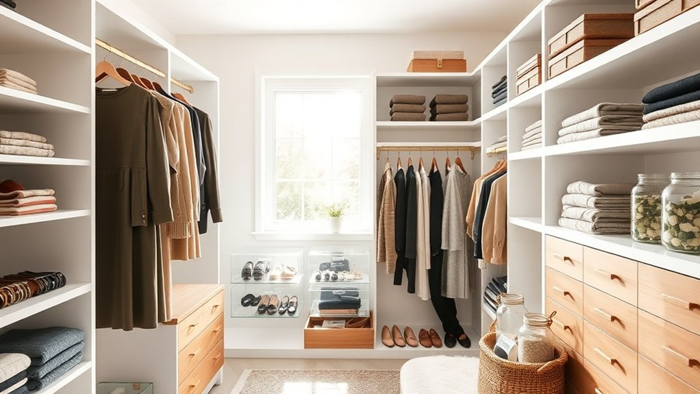 organized outfit zones simplify